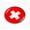 Flexible, variant on Flag of Switzerland | 3D Domed CAR Emblem Badge Sticker Flexible Round