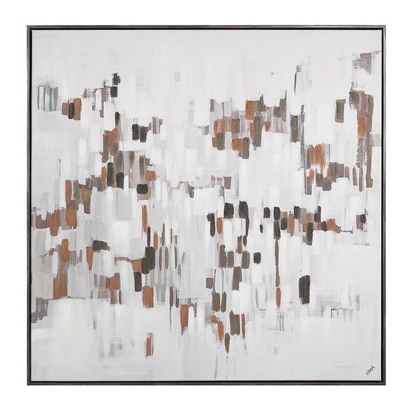 Everren Malva 40" H x 40" W Canvas Art, Beige