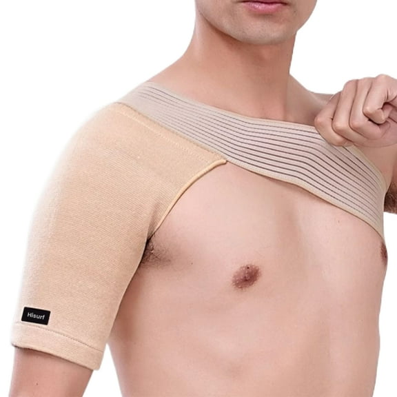 Hisurf Protective supports for shoulders and elbows, Adjustable Shoulder Wrap for Pain Relief, AC Joint, Torn Rotator Cuff
