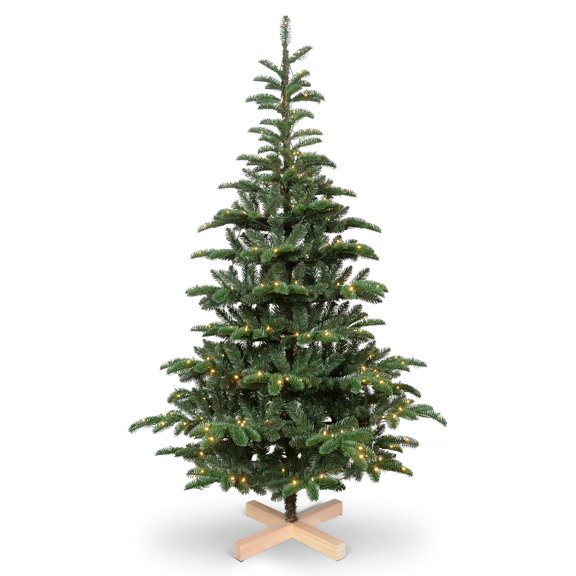 Mayhihi 7Ft Christmas Tree, Prelit Green spruce Premium Artificial Tree, 941 Lifelike PE&PVC Mixed Tips , 400 LED Lights