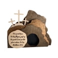 thumbnail image 2 of Easter Decorations for Home Easter Scene Wooden Decoration, Easter Resurrection Scene Set Home Decor Gifts, Handcrafted Cross Figurines Decor Christian Home Wall Shelf, 2 of 3