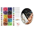 thumbnail image 6 of Gazechimp Flat Round Evil Eye Beads Charms Spacer Beads for Jewelry Making 10 Lattices, 6 of 8