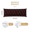 thumbnail image 2 of KLL Ultra Soft Microfiber Body Pillow Cover/Pillowcases 20"x54" with Hidden Zipper Closure-Red Hot Chili, 2 of 5