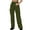 Army Green womens pant, variant on Dianli High Waist Pants for Women Solid Casual Loose Fit Fashion Vintage Pocket Button Mid Waist Tight Pants Sale Clothes