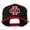 Black Red, variant on Greek Alphabet PHI Embroidered Cap - Black Silver OSFM