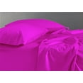 thumbnail image 3 of Pure Giza Cotton Short King Bed Sheets Set 300 Thread Count Bedding – Short King Bed, 18" Inch Deep Pocket 300TC Sheet - Hot Pink, 3 of 7