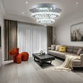 thumbnail image 2 of Modern Crystal Chandelier Flush Mount Ceiling Light Pendant Lighting Fixture LED, 2 of 10