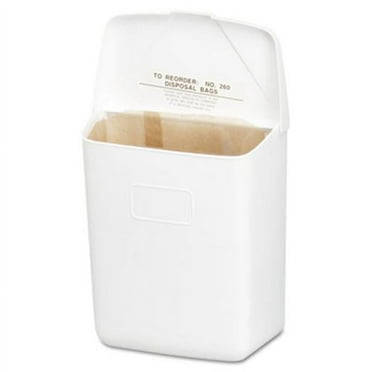 Health Gards Convertible Sanitary Napkin Receptacle - White - 1 gal