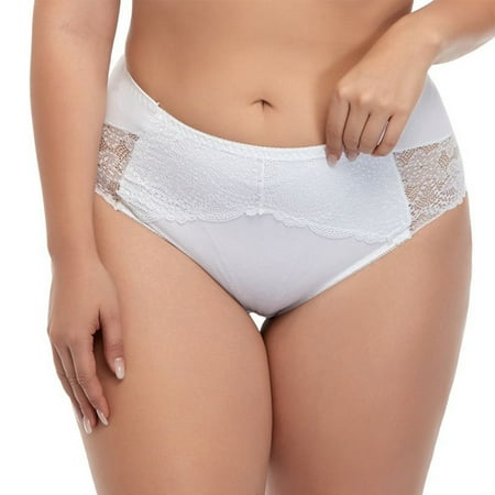 

Plus Size Women Panties Underwear High Waist Briefs Sexy Lace Seamless Panties