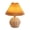 Yellow, variant on syligr Pleated Table Lamp for Bedroom, LED Rattan Ball Nightstand Light, Desk Lamp for Living Room Office Dorm, Umbrella-Shaped Ambient Light for Reading, USB Powered, Gift for Home Decor