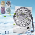 thumbnail image 1 of Xihbxyly Ventilador Portátil de Tarjetas, 5 Velocidades Ajustables, Batería Recargable, Funcionamiento Silencioso, Uso Portátil y de Escritorio, Compacto y Ligero, Ideal para Viajes de Verano, 18,5 X, 1 of 6