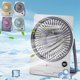 thumbnail image 1 of Xihbxyly Ventilador Portátil de Tarjetas, 5 Velocidades Ajustables, Batería Recargable, Funcionamiento Silencioso, Uso Portátil y de Escritorio, Compacto y Ligero, Ideal para Viajes de Verano, 18,5 X, 1 of 6