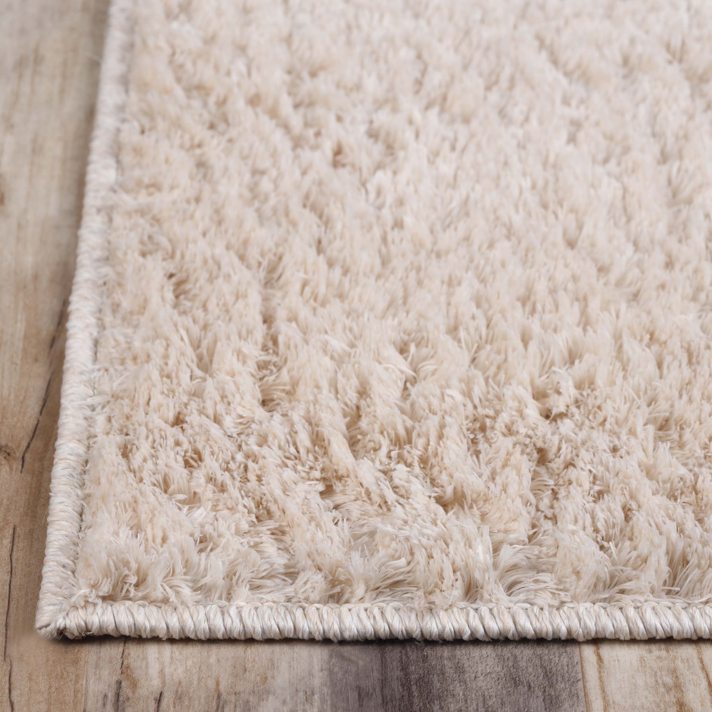 Superior California Indoor Shag Runner Rug, 10' x 14', Ivory