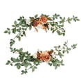 thumbnail image 1 of veasfak 2Pcs Aisle Chair Back Floral Decors Creative for Reception Birthday Ceremony E, 1 of 9