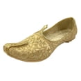 thumbnail image 1 of Punjabi Jutti for Men Wedding Sherwani Shoes Handmade Ethnic Mojari Stylish Juti Gift For Him, 1 of 4