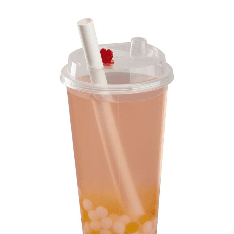 Boba Tea Cup, 24 oz, Translucent, Plastic, (500/Case), Karat C-TPP24C