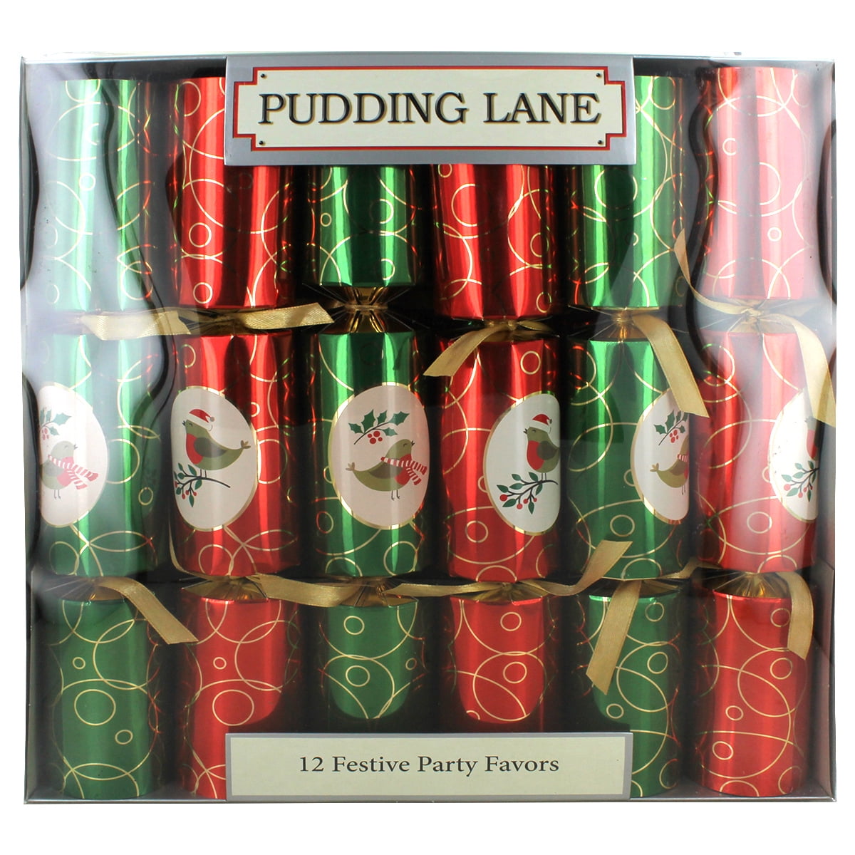 Pudding Lane Santa Christmas Crackers 10 Pack