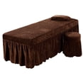thumbnail image 3 of Juego de ropa de cama para masajes SPA Juegos de sábanas para mesas de masajes, mesa individual para spa de salón de masajes café Zulema Sábana de la mesa de masaje, 3 of 8