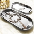 thumbnail image 2 of OULII Stainless Steel Serving Platter Jewelry Storage Serving Tray Silver 1Pack, 2 of 8