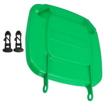 HONMEET Green Plastic Garbage Can Lid Weather-Resistant Outdoor Indoor Trash Can Cover for Home Use