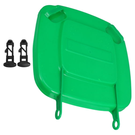 HONMEET Green Plastic Garbage Can Lid Weather-Resistant Outdoor Indoor Trash Can Cover for Home Use