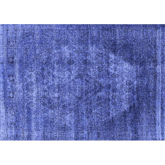 Ahgly Company Indoor Rectangle Persian Blue Bohemian Area Rugs, 2' x 3'