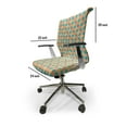 thumbnail image 4 of Ambesonne Abstract Office Chair Cover Stretchable High Back, Round and Colorful Shapes, Mustard and Mustard, 4 of 6