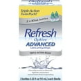 thumbnail image 3 of (2 pack) Refresh Optive Advanced Lubricant Eye Drops Artificial Tears, 20 ml, 2 Bottles, 3 of 14