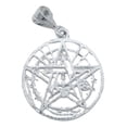 thumbnail image 2 of JOYARIS Dije Tetragramaton Pentagrama Regalo Mujer Hombre Plata 925 DM-0001525, 2 of 3
