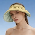 thumbnail image 6 of jobturf Wide Brim Visor Hats for Women Sun UV Protection Golf Hat Summer Lightweight Ponytail Hats Vacation Beach Essentials, 6 of 6