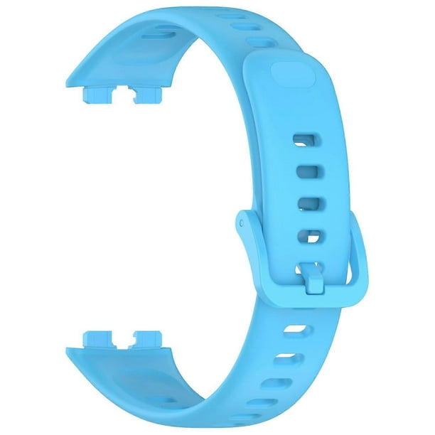 For Huawei Band 10 Replacement Watch Strap Soft Silicone Glossy Wristband - Grey