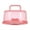 Pink, variant on Round Cake Carrier Container Stand with Lid And Handle for Transport Storage Blue