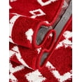 thumbnail image 2 of Unique Loom Moroccan Trellis Collection Area Rug - Mamounia (6' 1" Square Red/Ivory), 2 of 10