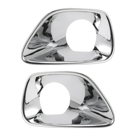 Unique Bargains Fog Light Cover Trim for Jeep Grand Cherokee 2011-2013 Front Left,Front Right Fog Light Lamp Cover Trim Bezel ABS 1 Pair Silver Tone