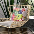 thumbnail image 2 of Amrita Sen Friendship Bouquet Throw Pillow with Removable Cover in Pink Green Yellow 20x20, 2 of 5