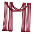 thumbnail image 2 of de mesa de gasa con arco de boda, cortinas de cenador, cubierta de mesa decorativa creativa y reutilizable práctica para suministros de fiesta borgoña, 2 of 8