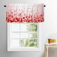 thumbnail image 5 of Valentines Day Window Valances Pink Love Heart Valance Kitchen Curtains with Rod Pocket Short Curtain Panels for Bedroom Living Room 54" X 18", 5 of 6