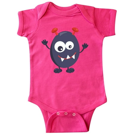 

Inktastic Cute Monster Little Monster Purple Monster Gift Baby Boy or Baby Girl Bodysuit