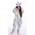 thumbnail image 1 of Pijamas siameses de animales de león, zorro y pegaso, de franela de invierno con dibujos animados para hombres y mujeres, pijamas para padres e hijos, 1 of 6
