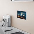 thumbnail image 2 of WOBOGO Spooky Castle 3-hole Switch Plates PC Flame Retardant Plastic Material Glossy Finish Smooth Touch 6.37x4.48x0.27in, 2 of 8