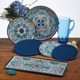 thumbnail image 4 of Talavera 3-Piece Melamine Hostess Serveware Set – Chip & Dip Server, 3-Section Relish Tray, and 19" Rectangular Platter – Colorful Southwest Serving Set for Entertaining & Outdoor Dining, 4 of 4