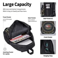 thumbnail image 4 of Disketp Dot Mandala Large Capacity Backpack Lunch Bag Pencil Case Combination 3 Piece Set for Student, 4 of 7