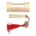 thumbnail image 2 of Antique , Exquisite Workmanship Gift Box Lock Durable Chinese Old Style  for Drawer for Cabinet Door, 2 of 8