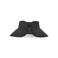 thumbnail image 4 of Time and Tru Women's Packable Straw Visor Hat, Black, 4 of 4