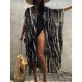 thumbnail image 5 of Stylish Tie Dye Open Front Long Kimono Swimsuit Cover Up for Women Swimwear Cover Ups, 5 of 7