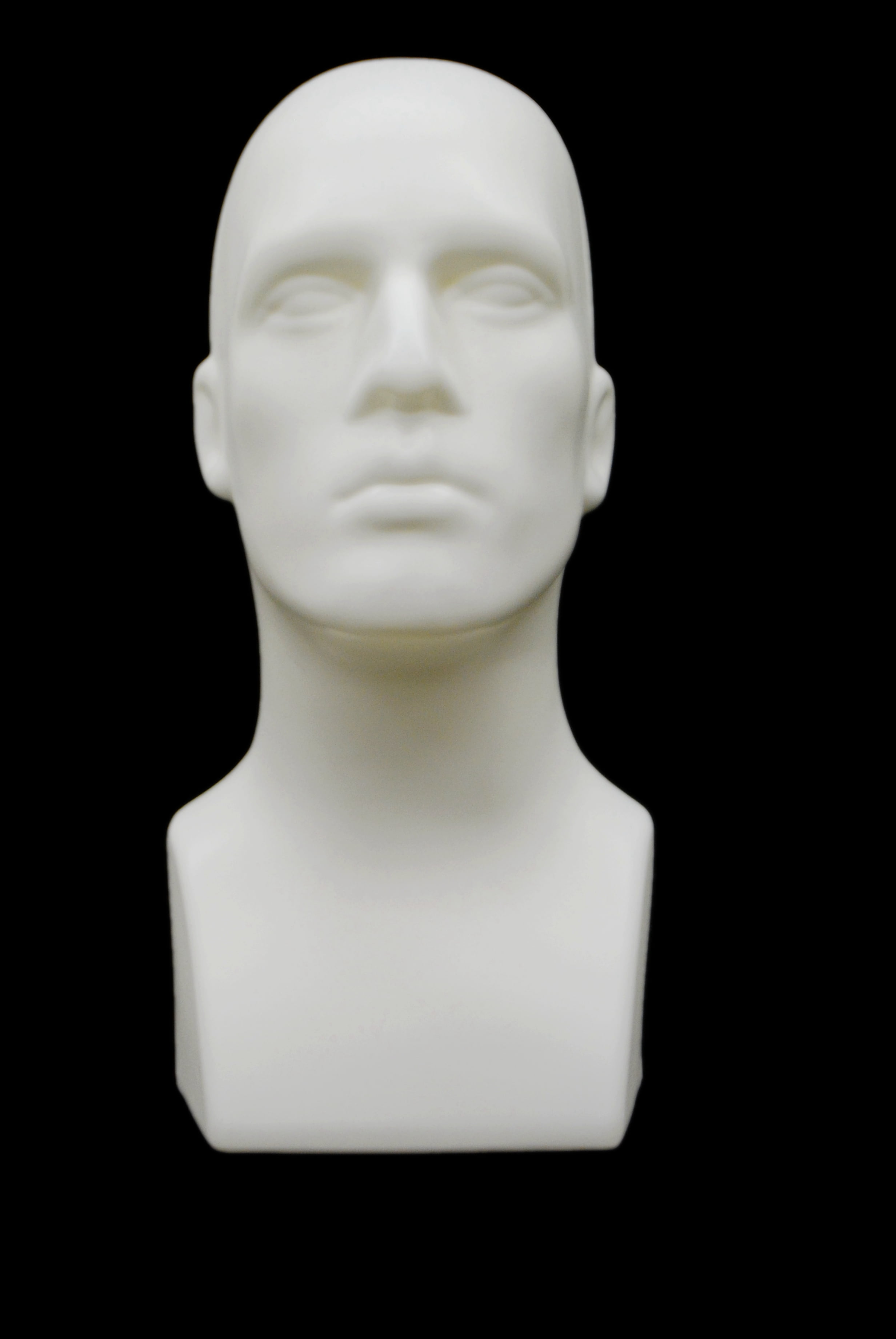 Adult Male Plastic Gray Mannequin Head Display 16" Tall #M-GY 