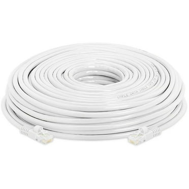Cablevantage RJ45 Cat6 50 ft Ethernet LAN Network Cable for PS Xbox PC Internet Router White