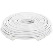 Cablevantage RJ45 Cat6 100 ft Ethernet LAN Network Cable for PS Xbox PC Internet Router White