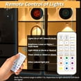 thumbnail image 2 of Rechargeable RGB Puck Lights with Remote Control, 500mAh Battery Operated Tap Lights, Dimmable Touch Under Cabinet Lighting, LED USB Shelf Light, 2 of 8