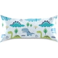 thumbnail image 3 of GZHJMY Dinosaurs Satin Pillowcase, Soft Breathable Silk Pillow Case with Envelope Closure for Hair and Skin, Queen Size 30 x 20 Inch Home Decor, 3 of 7